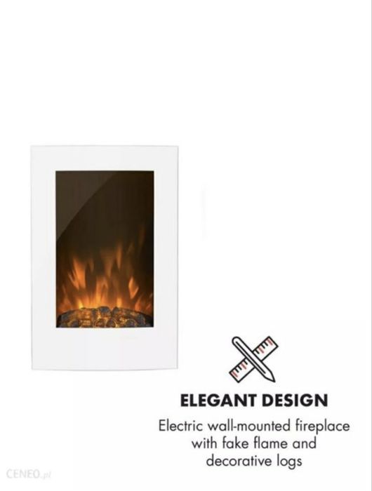 Kominek elektryczny klarstein vertical biały