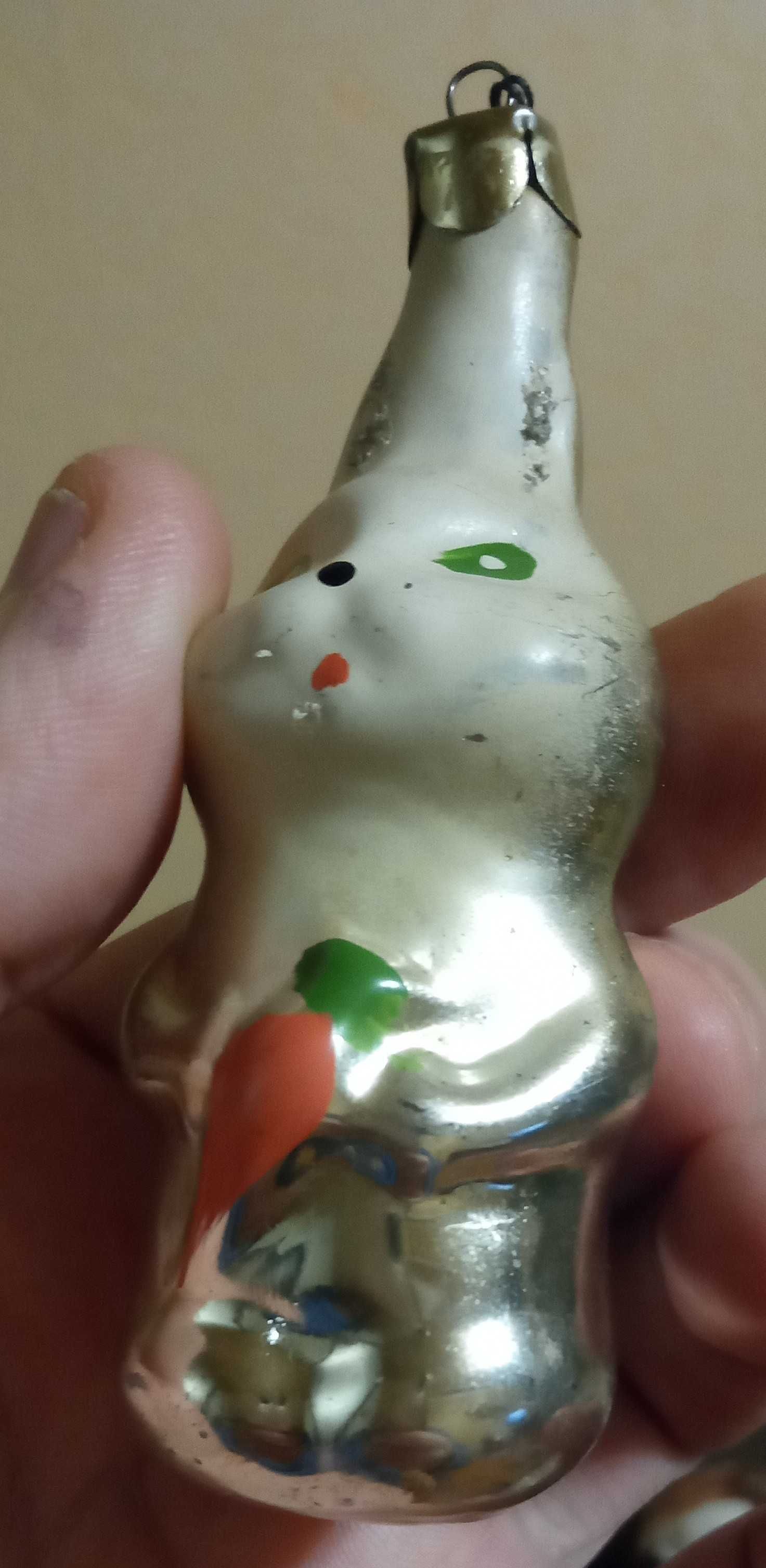 Елочная игрушка кролик заяц СССР символ года