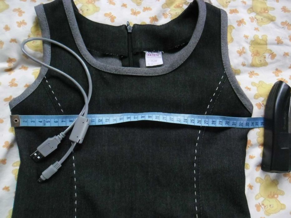 sukienka 128 wizytowa rozpoczęcie roku dla dziewczynki