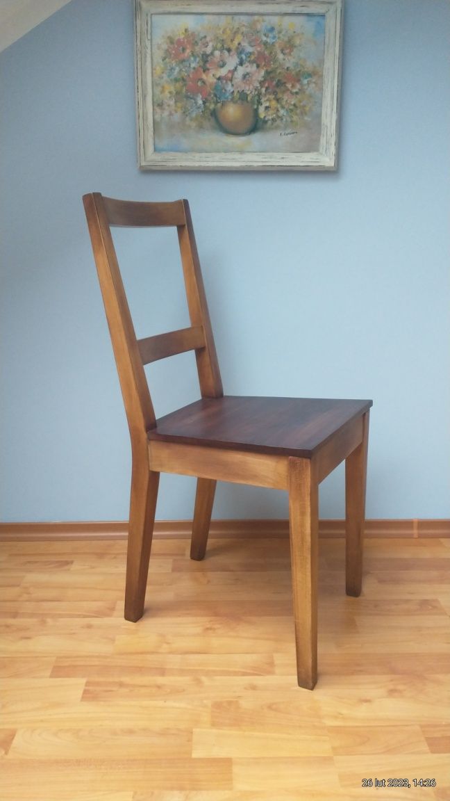 Krzesło z twardego bukowego drewna