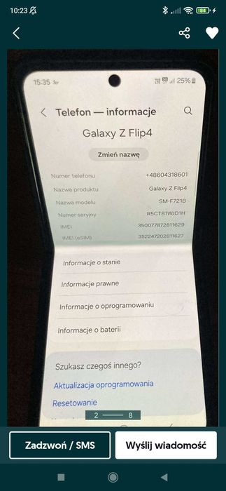 SAMSUNG Galaxy Z Flip 4 8/128GB 5G Stan Idealny Grafit