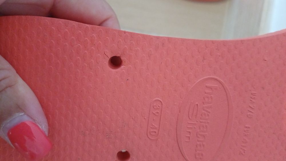 Solas havaianas slim (novas) -39/40
