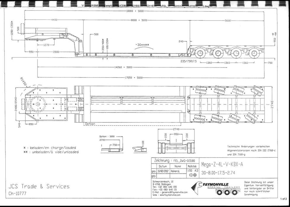 Faymonville Tiefbett