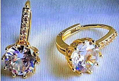 Wiedeński Pierścionek-14K „BRYLANTOWY”  " Swarovski" cz. Kompletu !