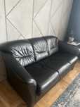 Sofa Kler czarna skorzana