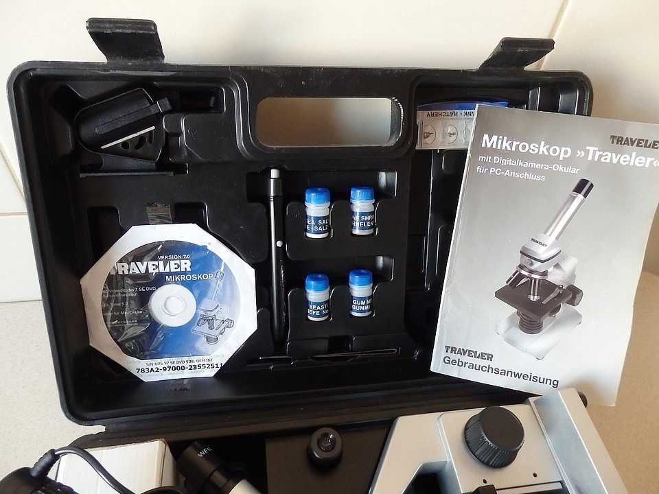 Mikroskop USB TRAVELER, z Cyfrową Kamerą. NOWY.