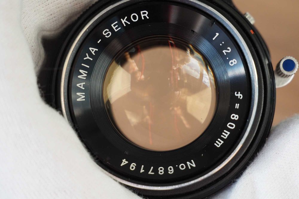 Mamiya C330 + 80mm f2.8 blue dot 6x6 aparat analogowy średnioformatowy