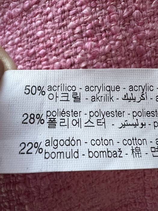 Zara różowy żakiet bluza marynarka bilerko złote guziki oversize xs