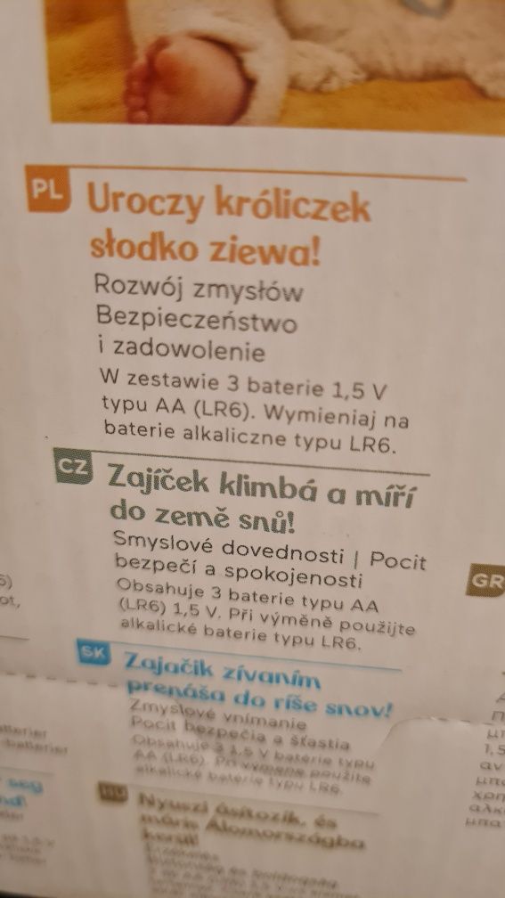 Śpiący króliczek od Fisher Price