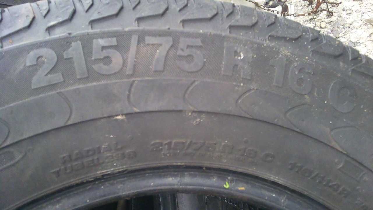 opony continental 215/75 R16 c - wzmacniane 2 sztuki