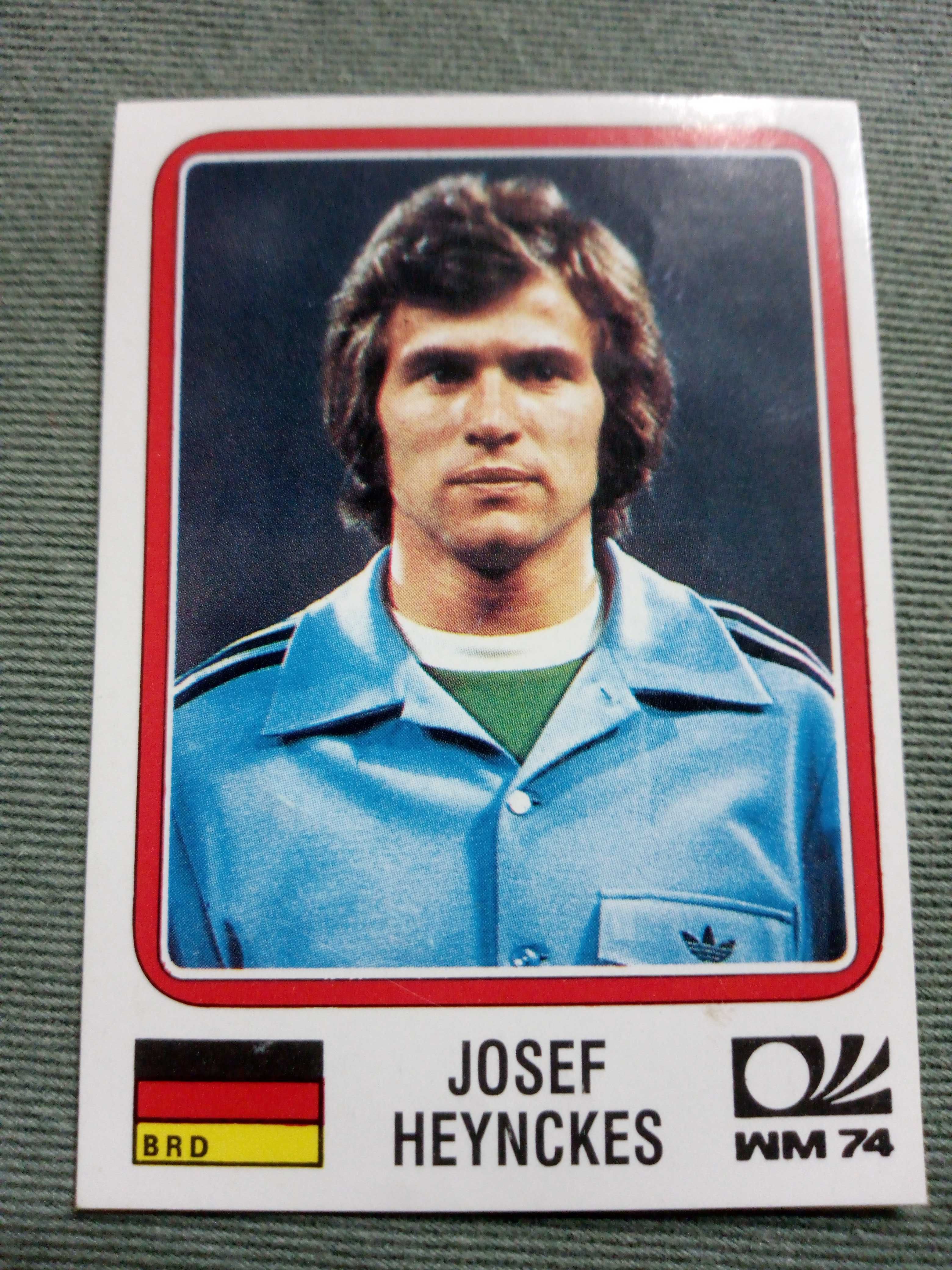 Cromo Panini World Cup Story de Josef Heynckes no Mundial 74