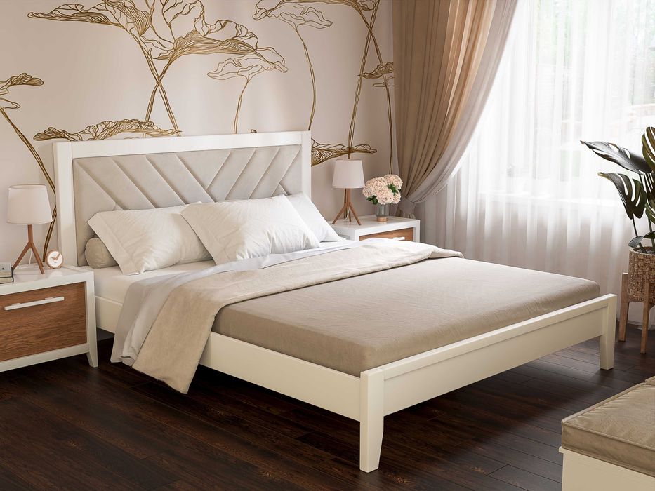 Дерев'яне ліжко Деревянная кровать ГЕФЕСТ Матрац. Комод. Тумба. СКЛАД!