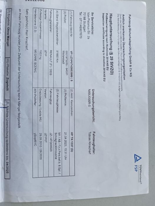 RENAULT SCENIC 2.0B, 2010 rok, zadbany
