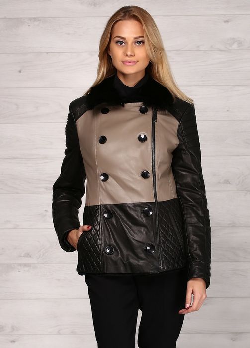 НАТУРАЛЬНА шкіряна куртка дублянка косуха авіатор зимня б/в в ідеалі