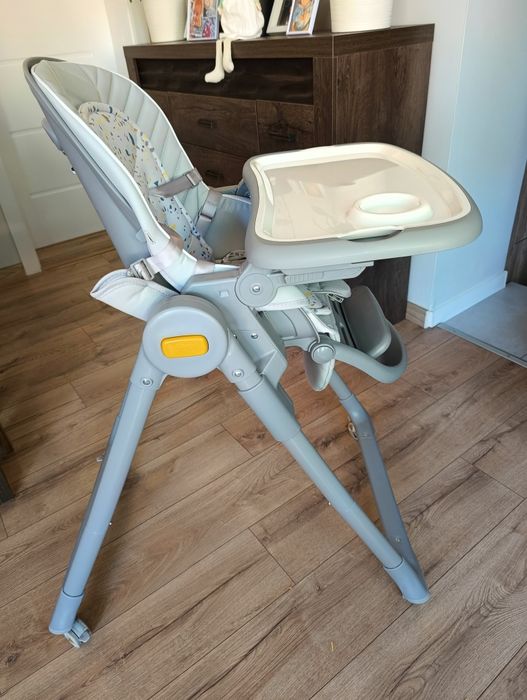 Kinderkraft Lastree 2w1 - krzesełko do karmienia, leżaczek | Grey