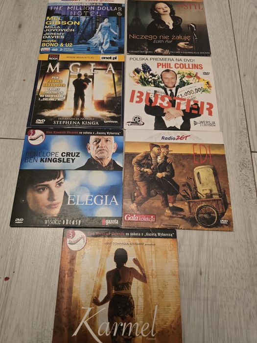 Filmy DVD zestaw 7 szt.