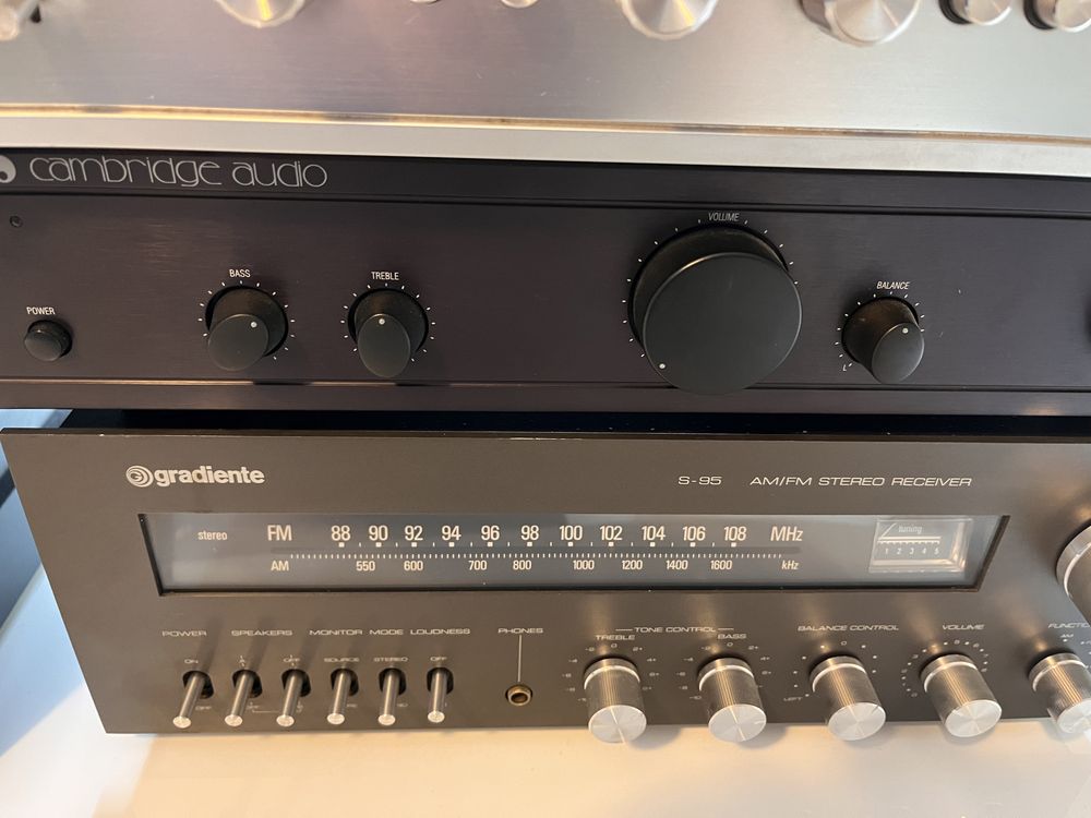 Lote aparelhos hi-fi vintage