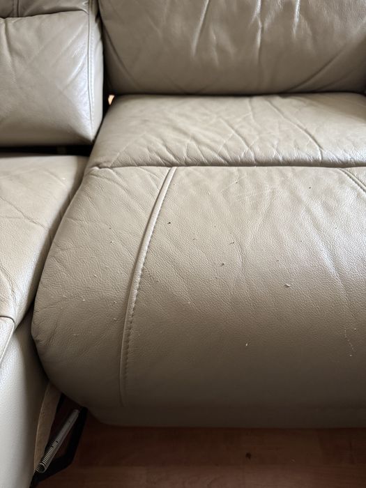 Sofa z funkcją relaks 3-osobowa kanapa beżowa relax