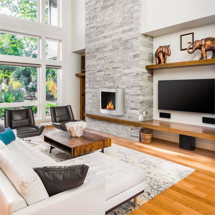 Этаноловый био камин oneConcept Phantasma Tower из нержавеющей стали