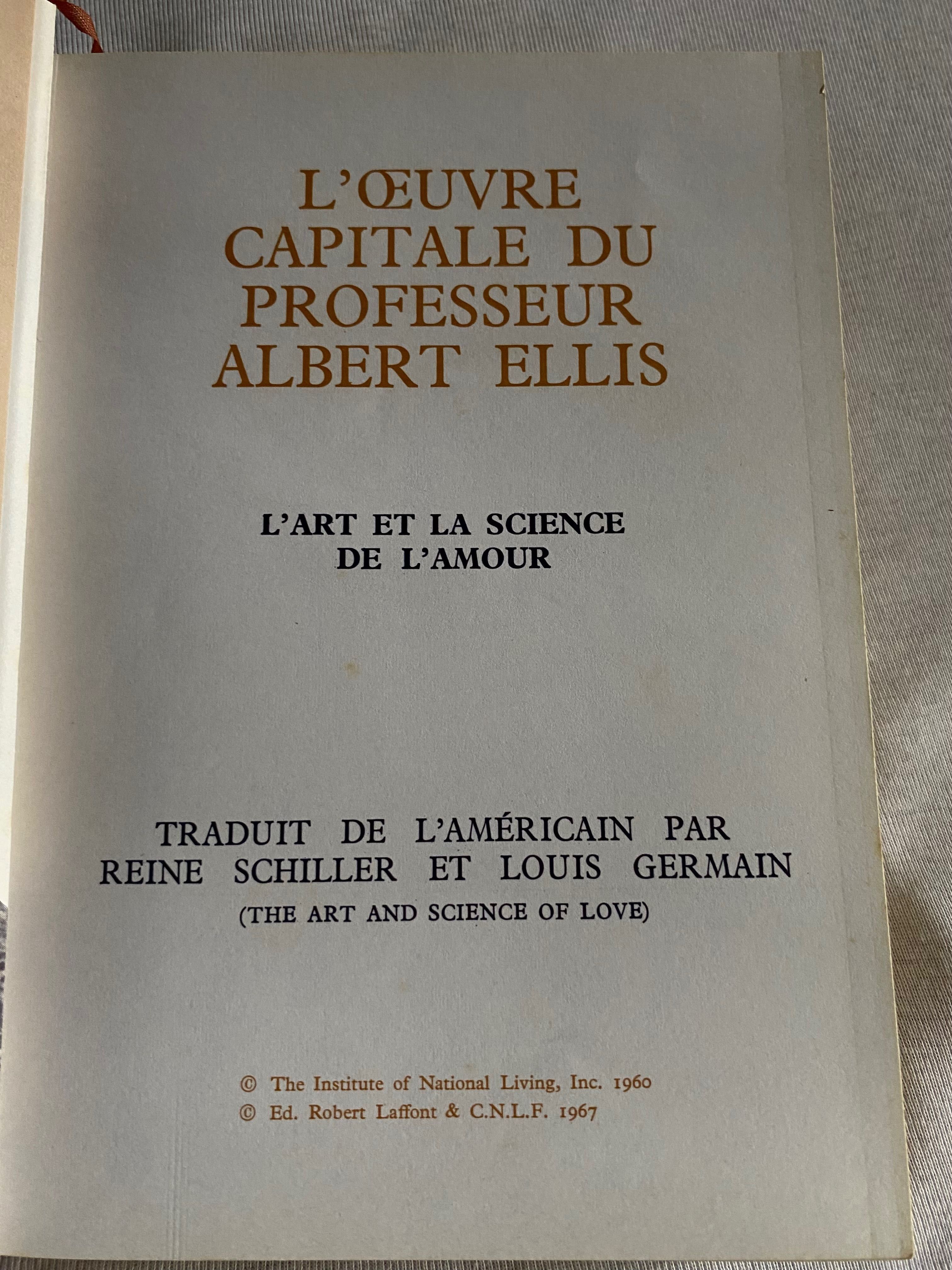 Livro Art et science de amour