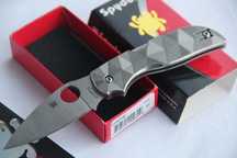 Nóż Spyderco Chaparral Ti. Tytanowe okładziny. Rarytas. Komplet.