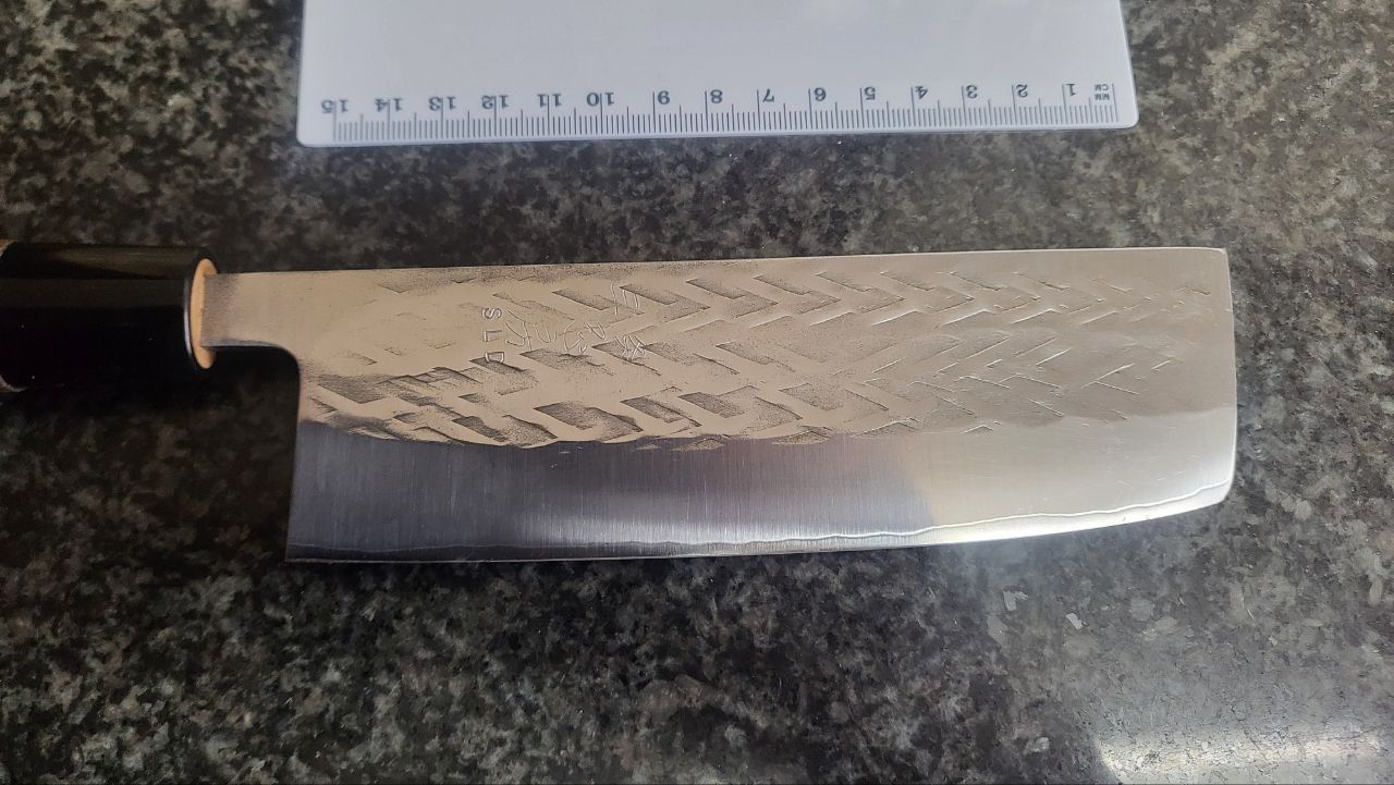 Faca japonesa Tadafusa Hocho S-42 Nakiri 16.5 cm