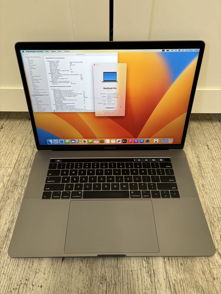 Macbook Pro 15 A1707 2017 3.1Ghz/16/500 Radeon Pro 560 4GB 61 цикл