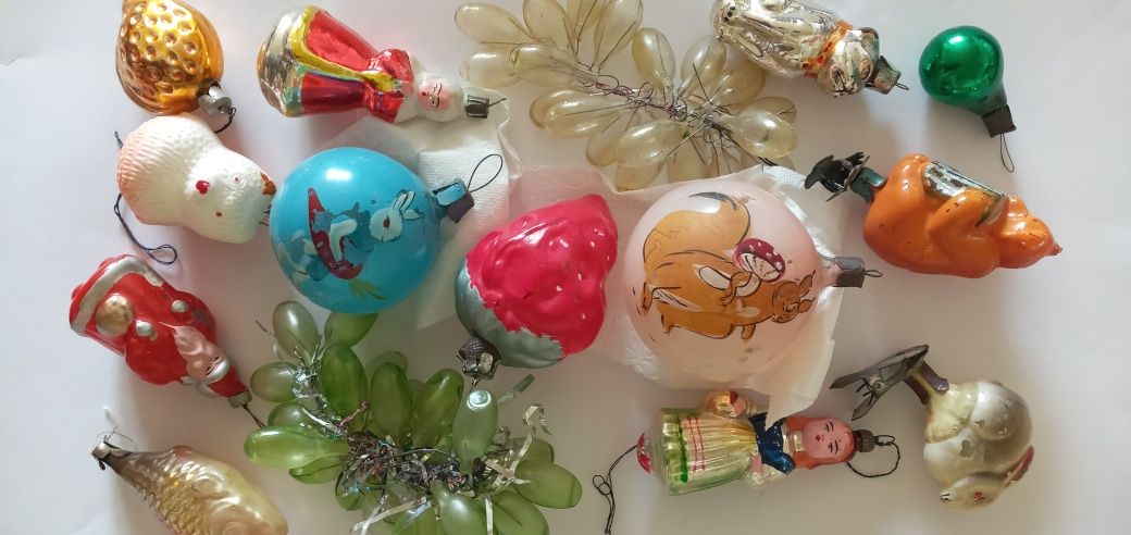 Украшения  игрушки елочние ссср