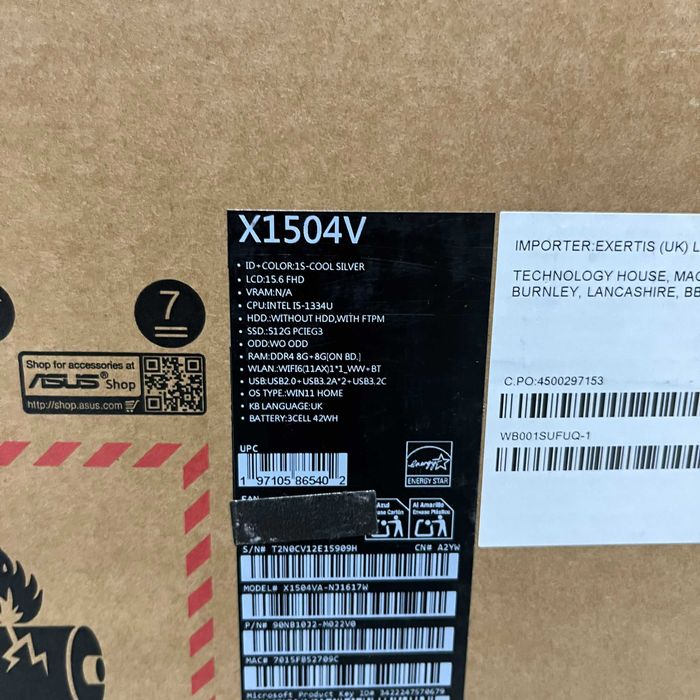 ASUS Vivobook 15 X1504VA | Używany | Sprawny | I5 | 512 GB SSD |