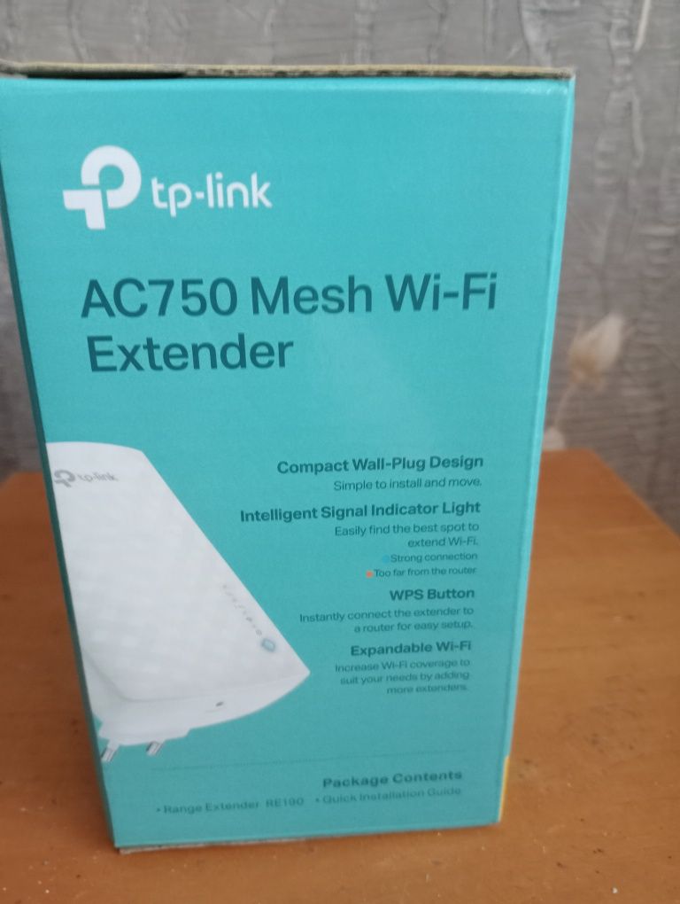 Wzmacniacz sygnału Repeater Wifi TP-LINK RE190 AC750 z 2024r.