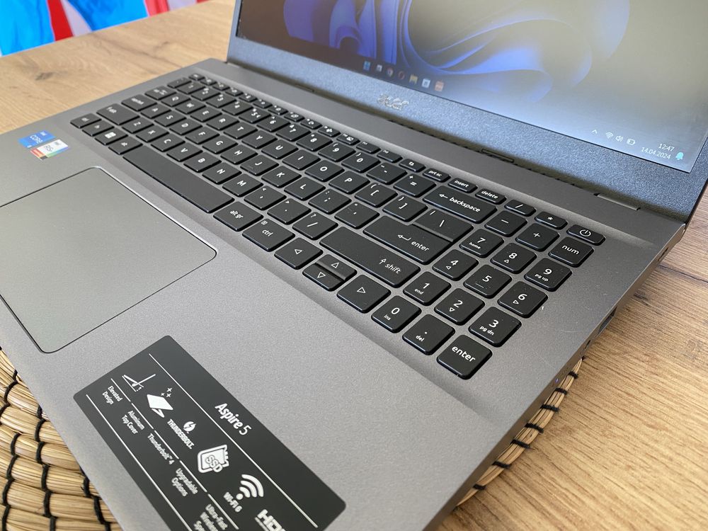 Laptop Acer Aspire 5 i5-12gen, Win11, 512GB, 16GB stan idealny