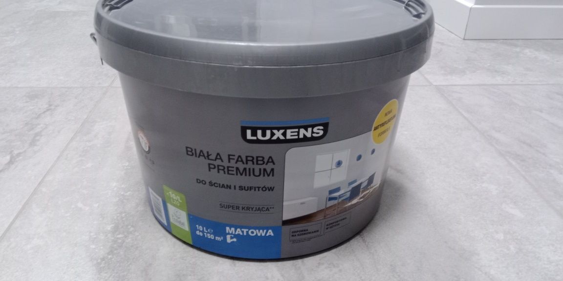Biała farba lateksowa Premium Luxens 10L