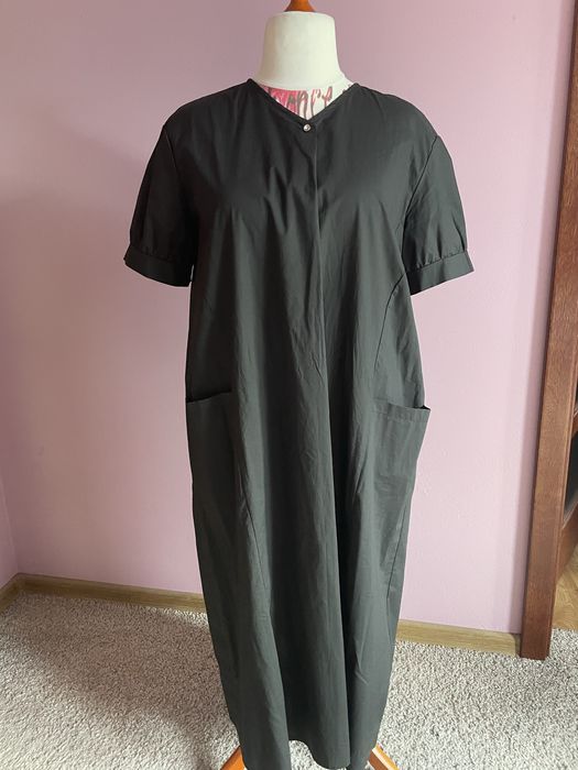 Czarna sukienka SUN SUN bawełna koszulowa 40/42/44/46