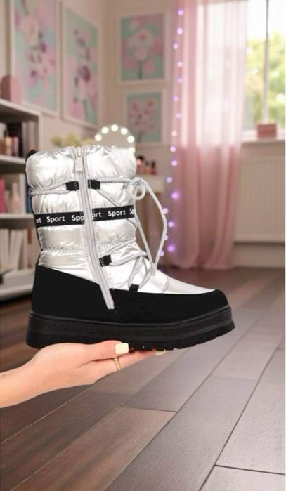 Черевики чоботи дутики дитячі зимові р.33-38