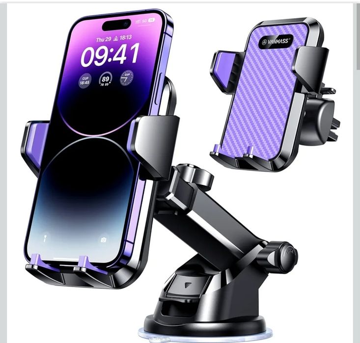 Vanmass автомобільний тримач телефону на лобове скло та панель