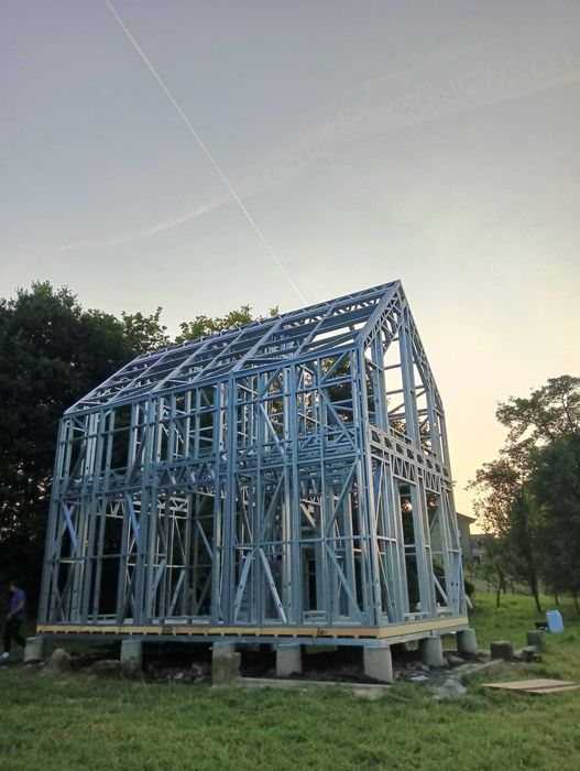 Domek CAŁOROCZNY 46,99m2 EKONEST35 na konstrukcji STALOWEJ