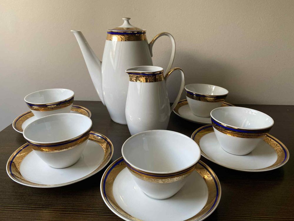 Serwis kawowy MZ Czechosłowacja porcelana dla 5 osób