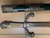 Espada de decoração antiguidades coleção