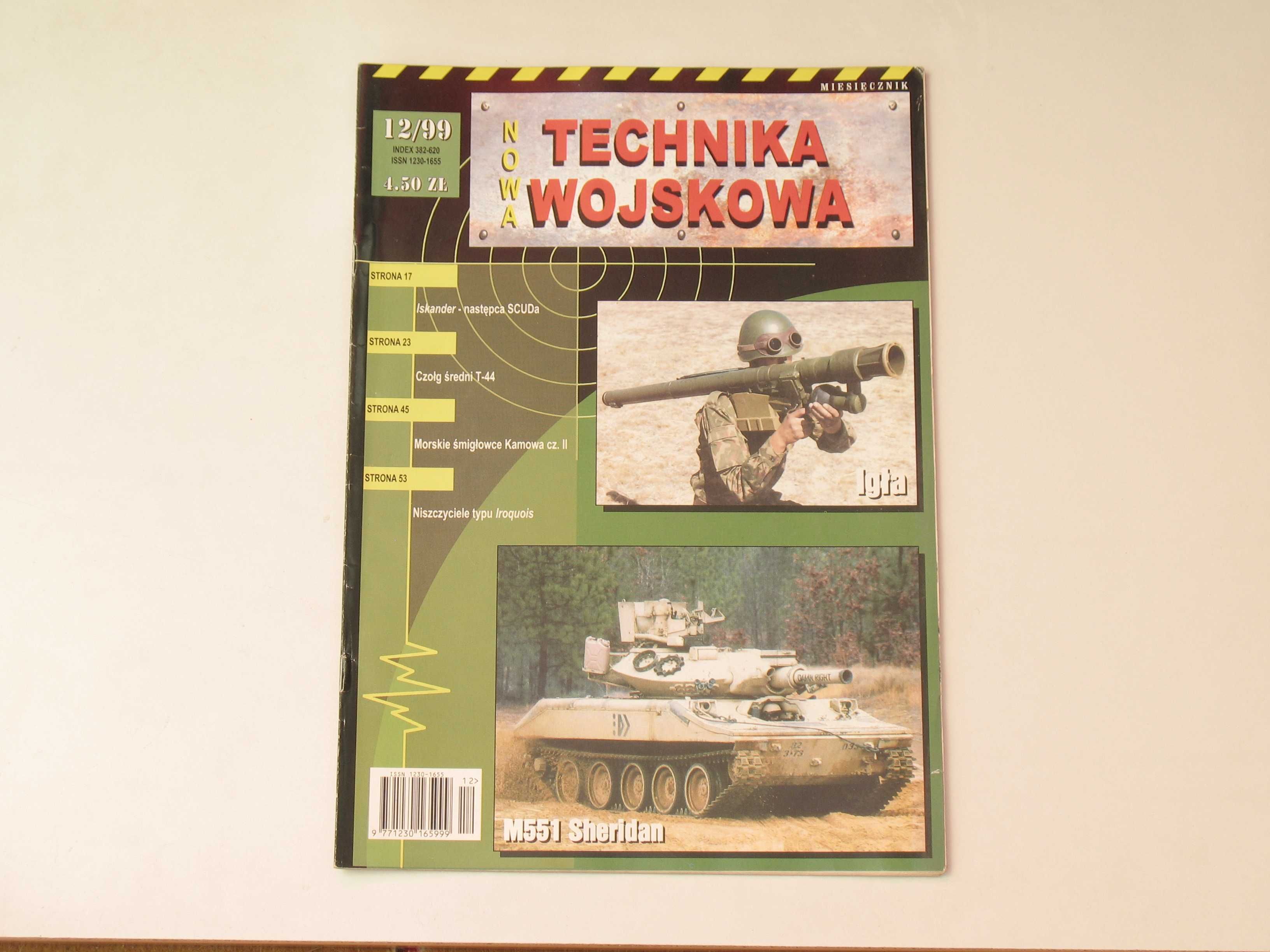 Technika Wojskowa numery: 1 i 3-12, rocznik 1999