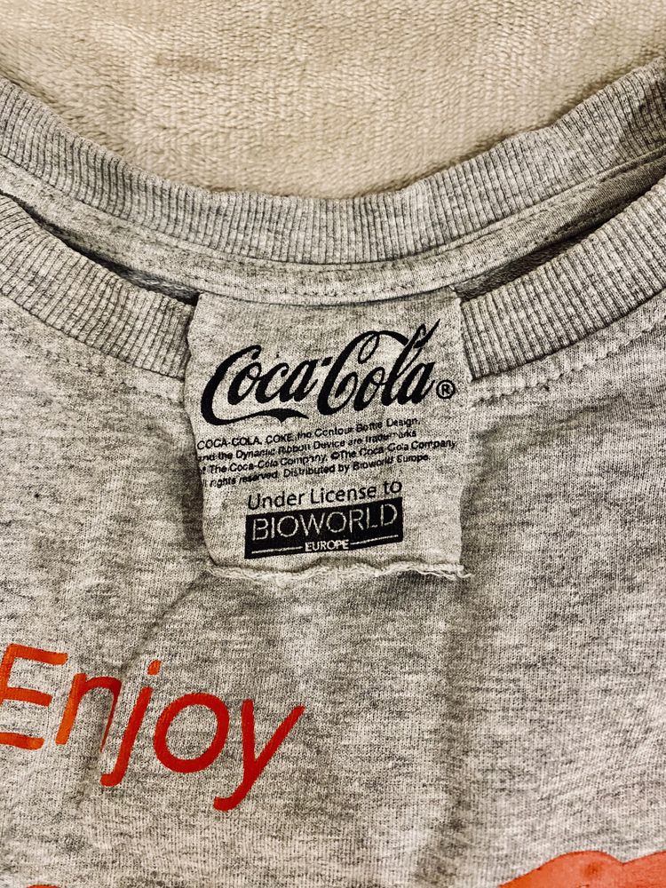 Szara bluza coca-cola - rozmiar M