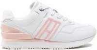 Sneakersy damskie na platformie TOMMY HILFIGER biało różowe r.38