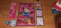 Hello kitty-relogio,3 quadros, 2 dvds,tapete