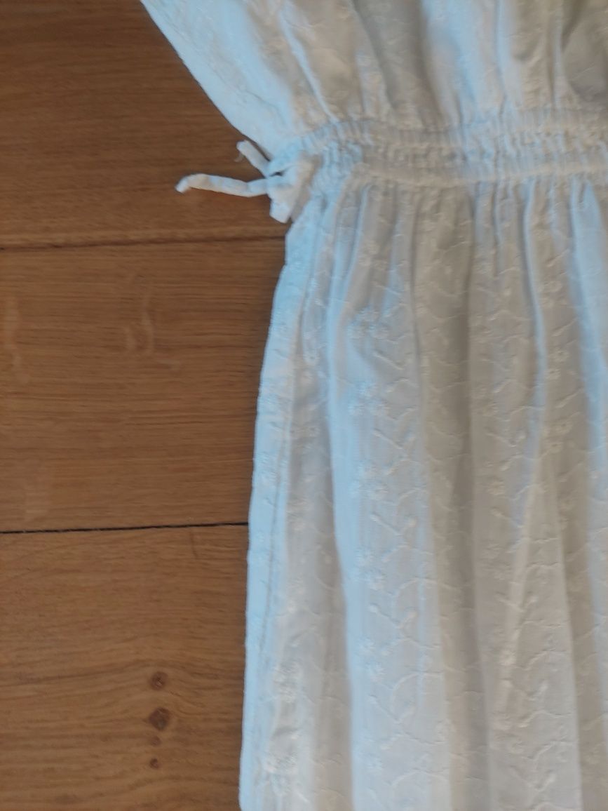 Cudna, modna bluzka/tunika white r 11l i 146 cm