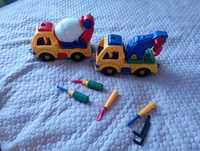 Rozkręcany dźwig i betoniarka, zabawki dla dzieci