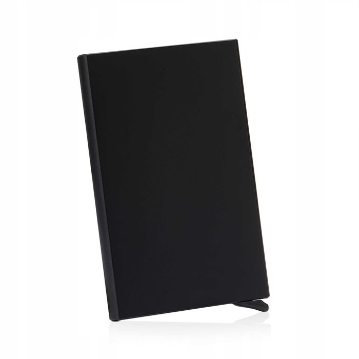 BETLEWSKI eleganckie etui na karty dokumenty wsuwane czarne RFID