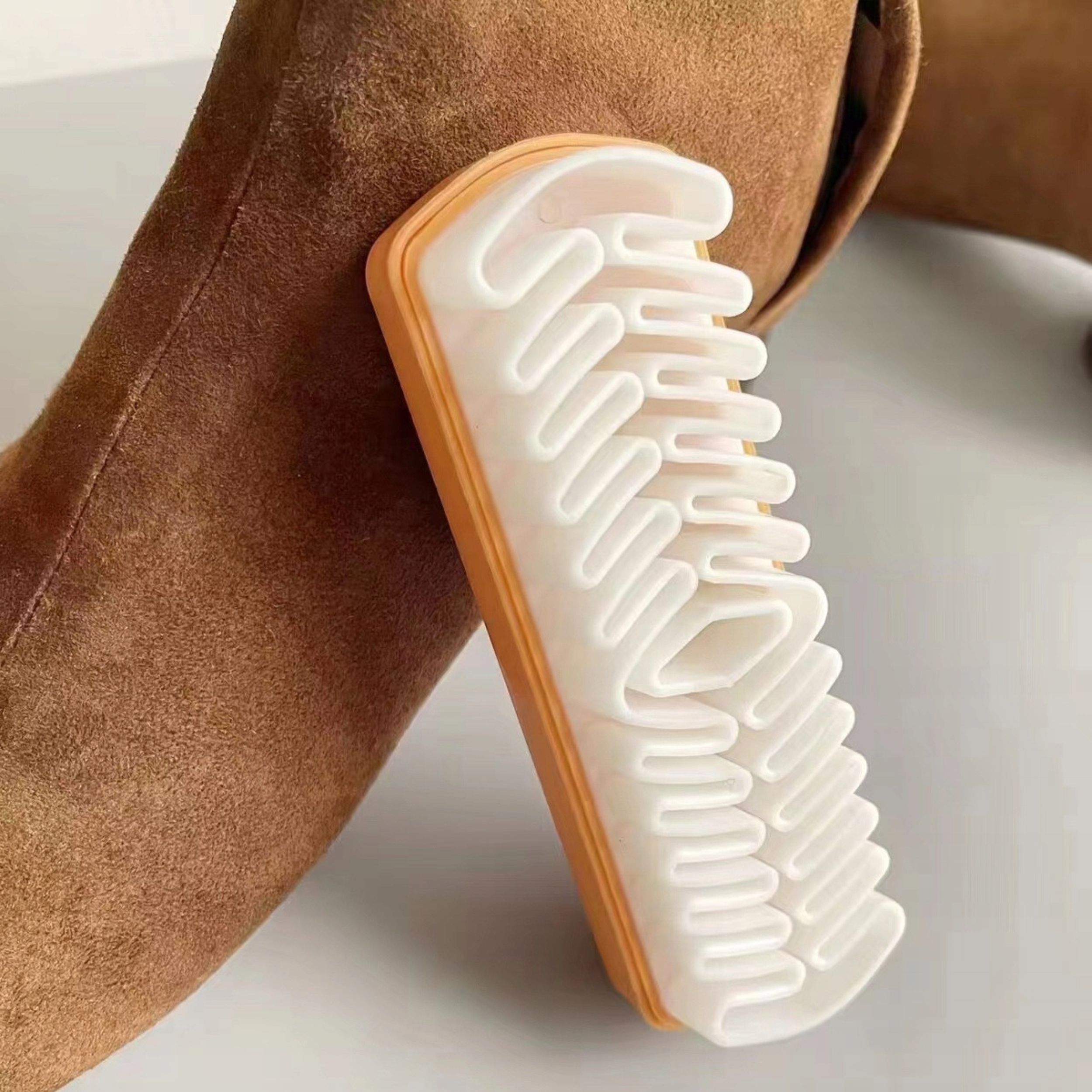 Szczotki do butów zestaw MOSIĘŻNY DRUT do ZAMSZU I NUBUKU Clean Suede