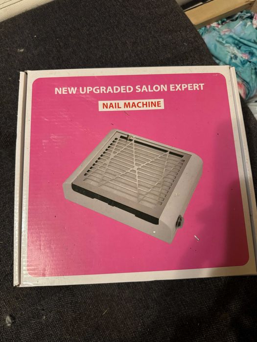 Pochłaniacz pyłu do paznokci, hybrydy, żelu, biały, srebrny