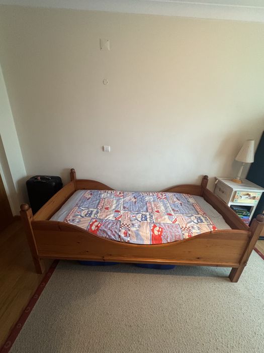 Cama Solteiro 180cm-90cm(Oferta Colchão)