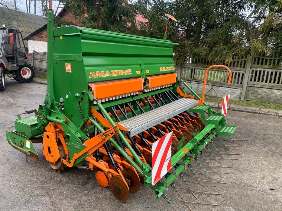 Zestaw uprawowo-siewny nadbudowany amazone AD 303 brona wirowa KG 303