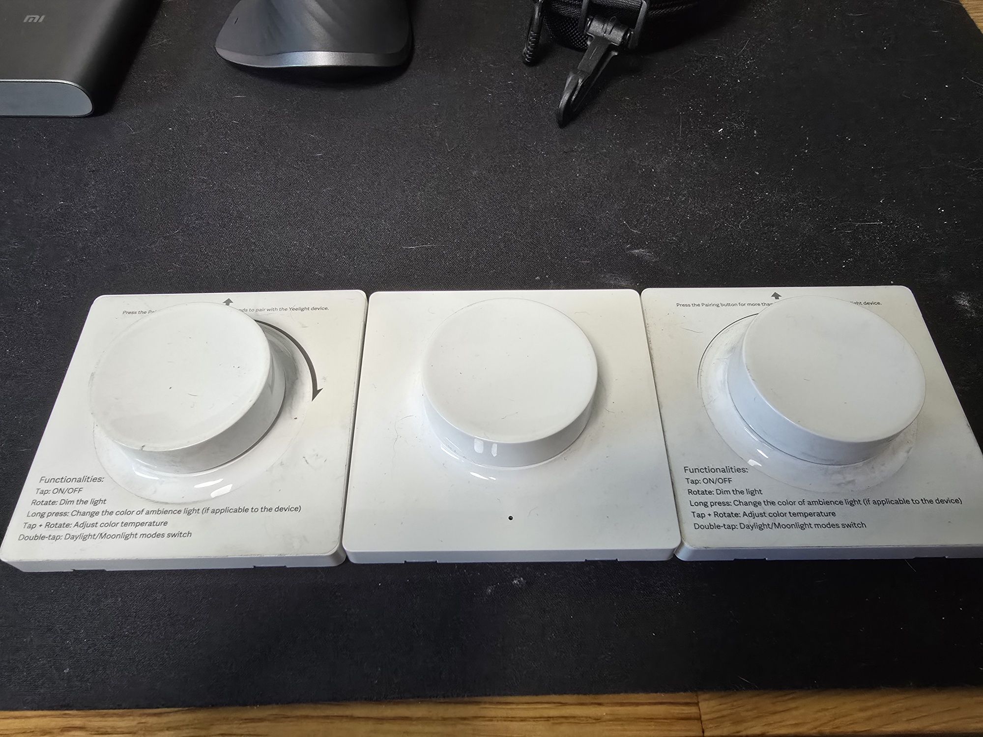 4 sztuki Włącznik i ściemniacz Yeelight Wireless Smart Dimmer YLKG07YL